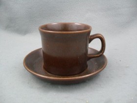Sterling cup and saucer